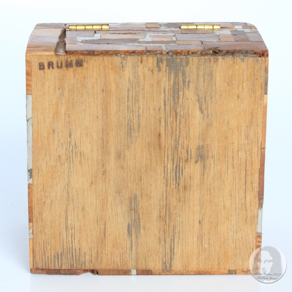 Brutalist Storage Box Trinket Case Wood Metal MCM Vintage 60s by Norman Brumm - Picture 10 of 13